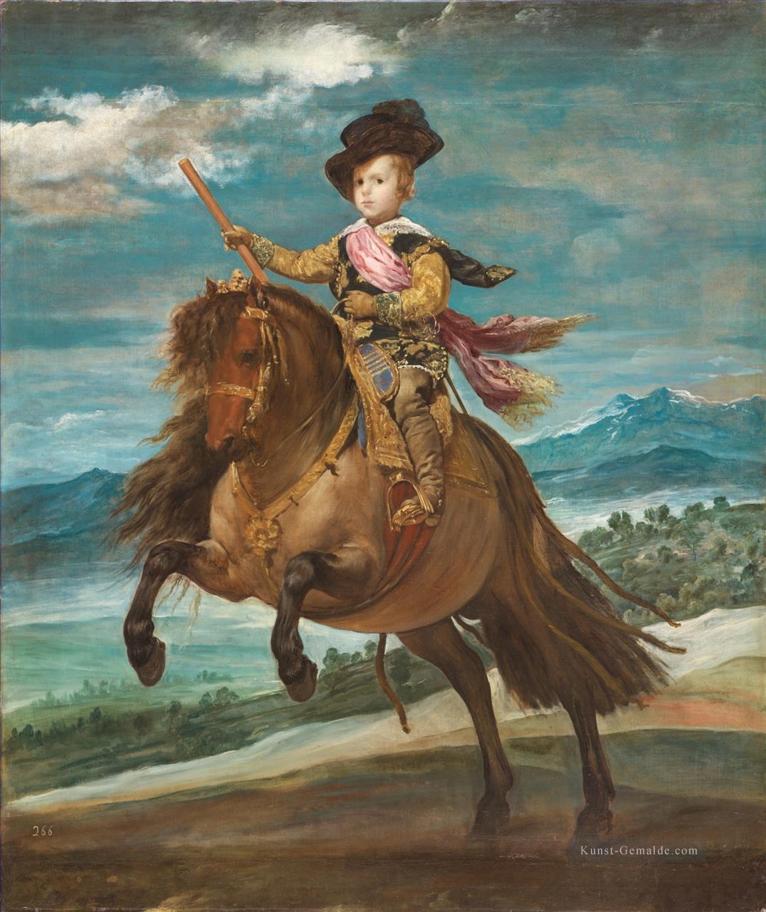 Prinz Baltasar Carlos zu Pferd Portrait Diego Velázquez Ölgemälde